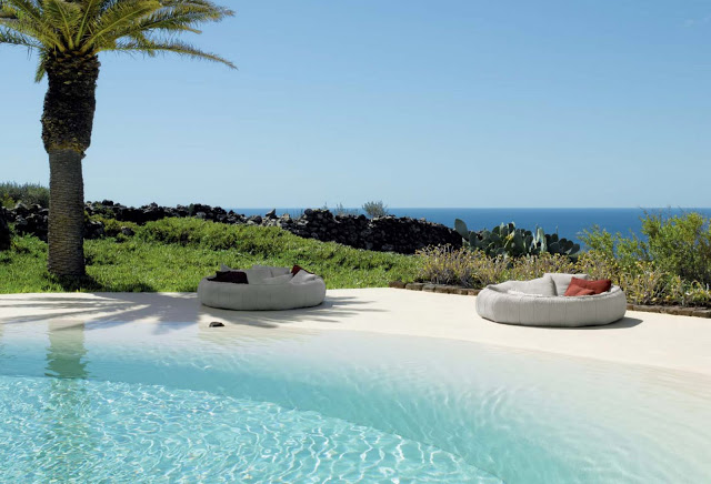 piscina efecto playa