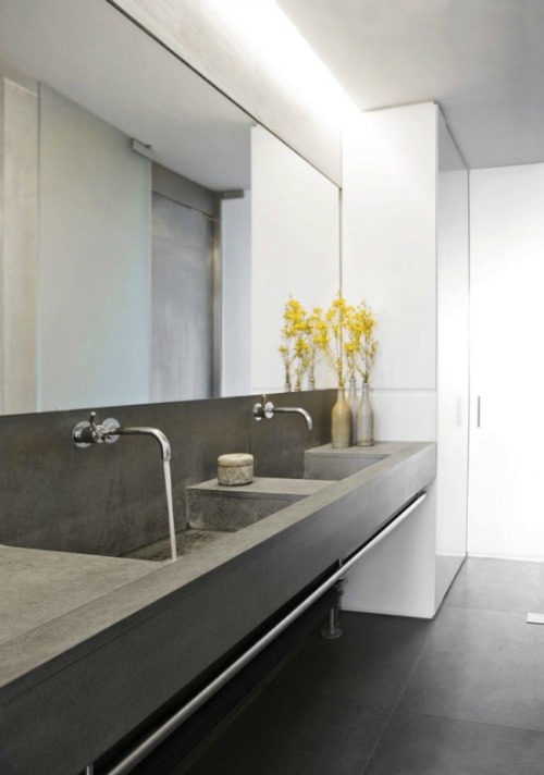 lavabo de hormigon
