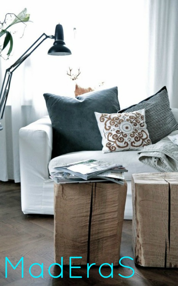 SOFA, SALON, COJINES, MADERA