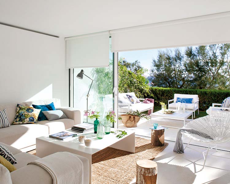 salon con terraza