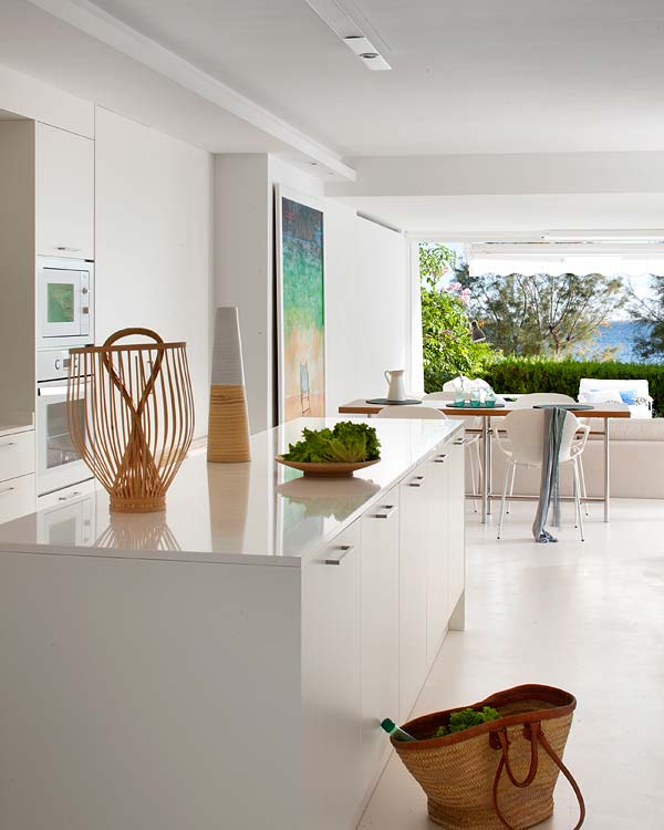 cocina integrada al salon