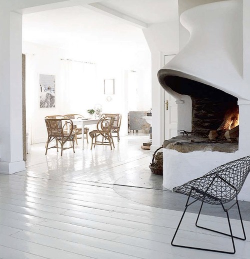 chimenea en salón