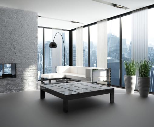 Salón moderno estilo urbano