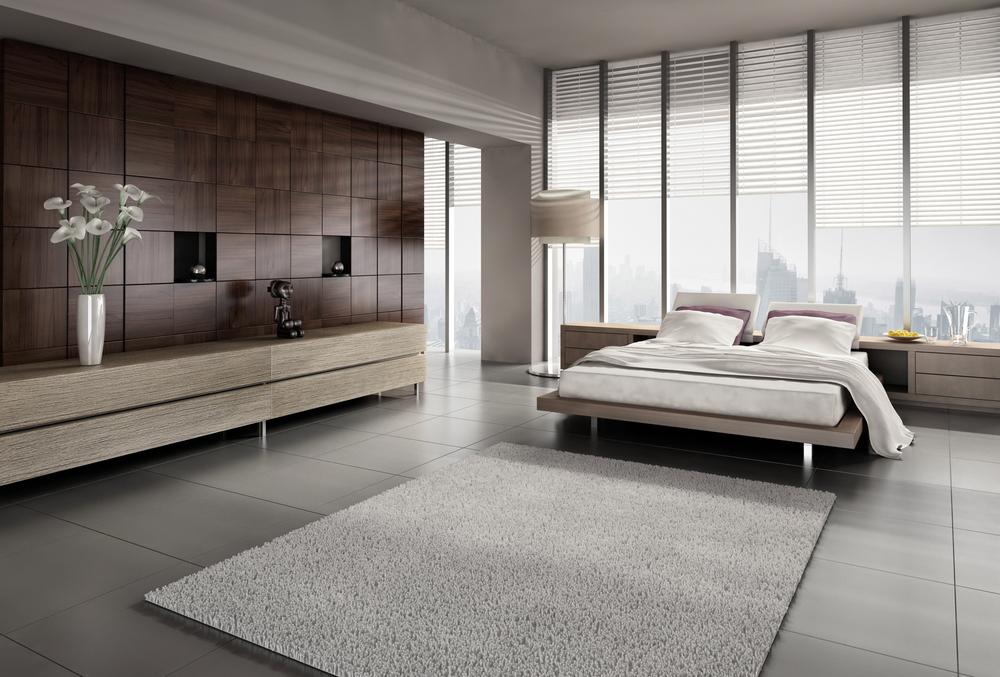 Gran dormitorio de estilo japonés