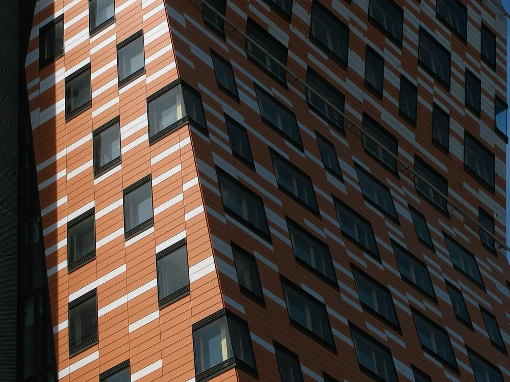 Fachada moderna bicolor